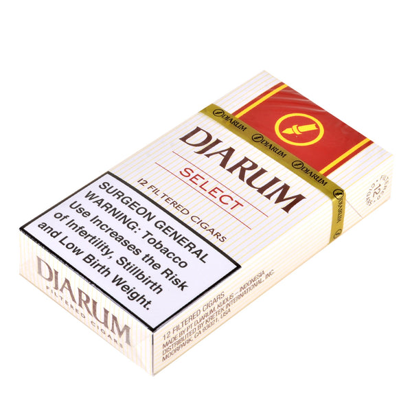 Djarum Select Mild Filtered Clove Cigar Individual Pack with Filter Tip Detail