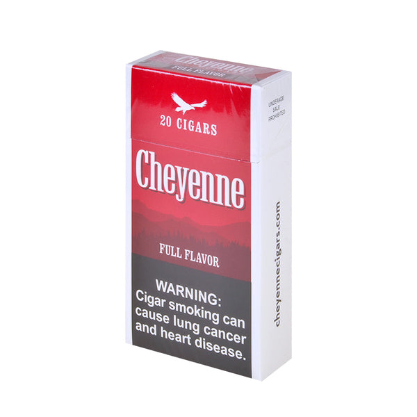 Single Pack of Cheyenne Full Flavor Filtered Little Cigars Red Label Close-up