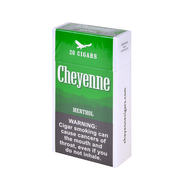 Single 20-Count Pack of Cheyenne Menthol Filtered Cigars from Carton