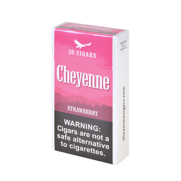 Single Pack of Cheyenne Strawberry Filtered Cigars 20 Count Hard Pack