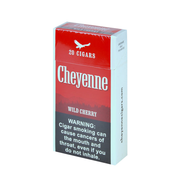 Single 20-count pack of Cheyenne Wild Cherry Filtered Little Cigars