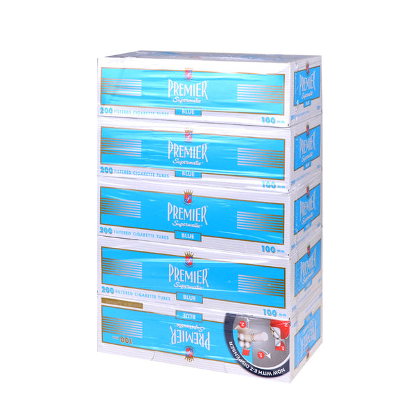 Premier Light Filter Tubes 5 Cartons 1000ct Bulk Pack for King Size and 100mm