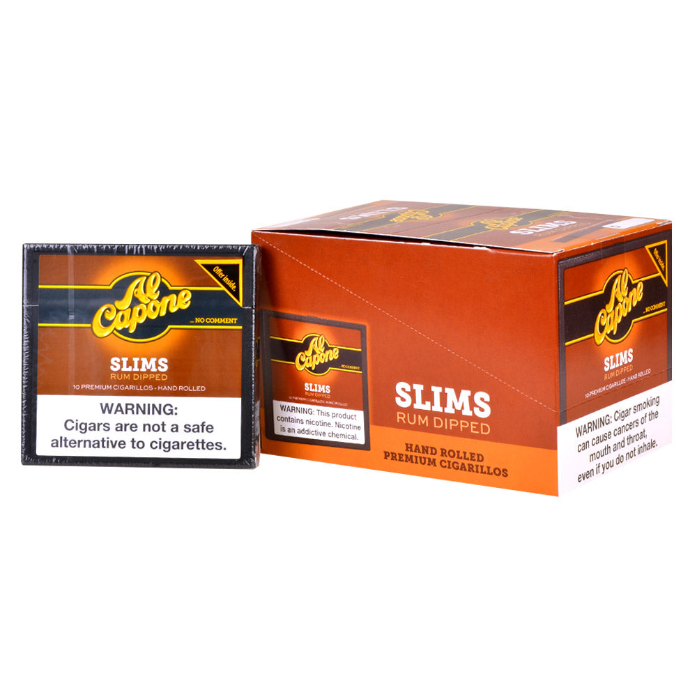 Al Capone Slims Rum premium cigarillos 10pk