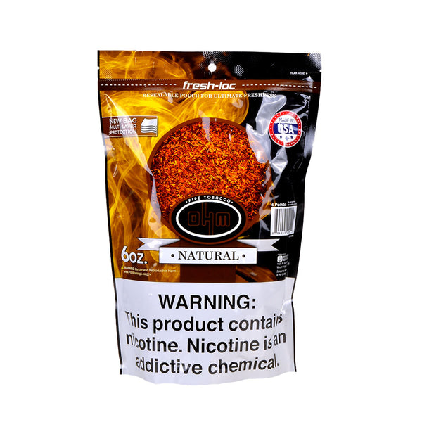 OHM Natural Pipe Tobacco 5lb Bulk Bag for Maximum Savings