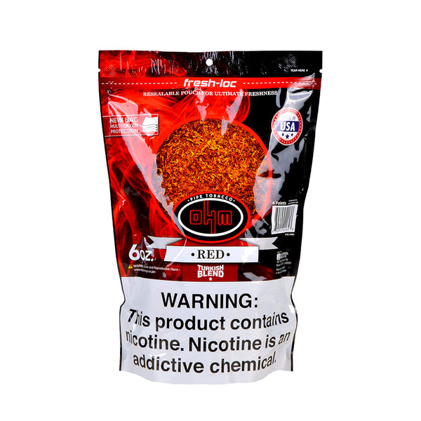 OHM Turkish Red Pipe Tobacco - Multiple Bag Sizes Available