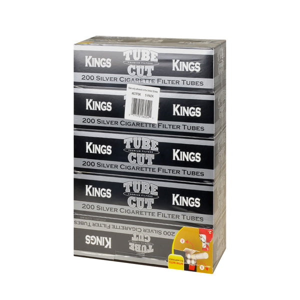 Gambler Silver Filter Tubes Carton Close-up King Size and 100mm Options
