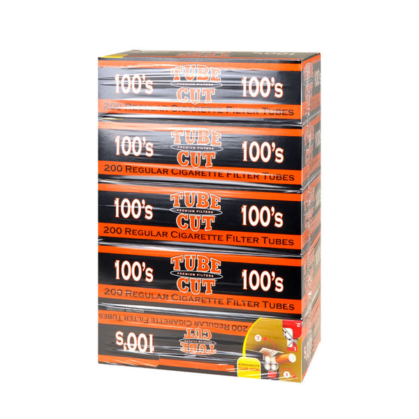 Gambler Tube Cut Cigarette Tubes Red Label Full Flavor Packaging for RYO Smoking