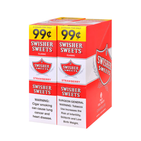 Swisher Sweets Strawberry Individual Foil Pouch with 99c Pre-Priced Label