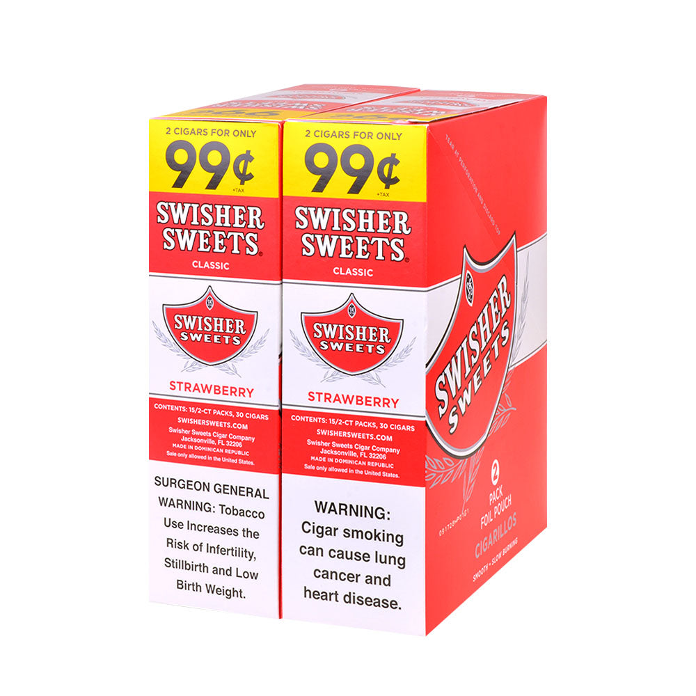 Swisher Sweets cigarillos Strawberry 99cents pre-priced-alt 2