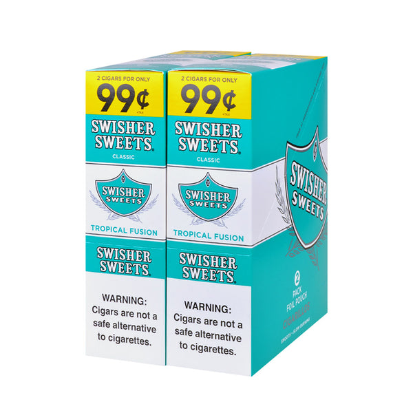 Swisher Sweets Tropical Fusion 30 Count Display Box Side View