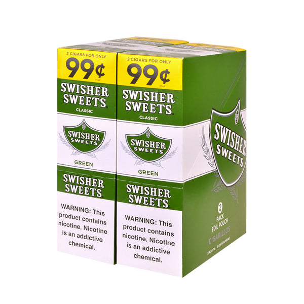 Swisher Sweets Green 99 Cent Pre-Priced Individual Pouch
