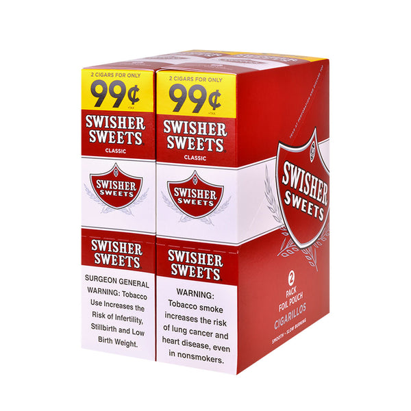 Swisher Sweets Regular 2-Count Pouch Packaging Detail