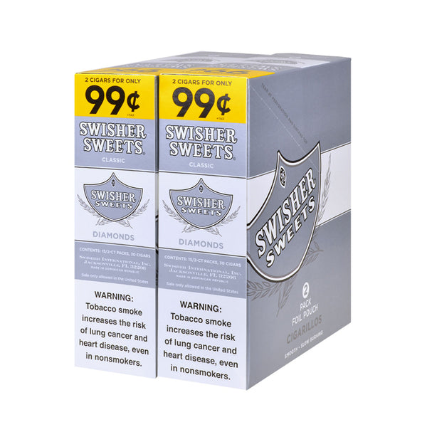 Side View of Swisher Sweets Diamond 30 Count Retail Display Box