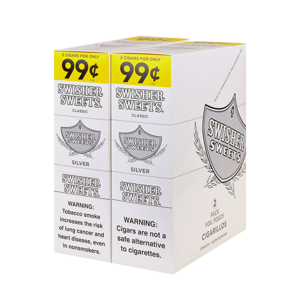 Swisher Sweets cigarillos Silver 99cents pre-priced
