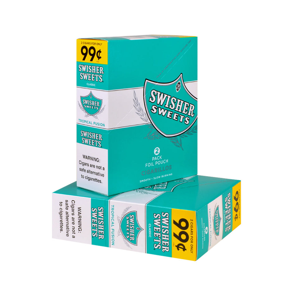 Swisher Sweets Tropical Cigarillos, 99 Cent Pre Priced, 30 Packs of 2  Cigars