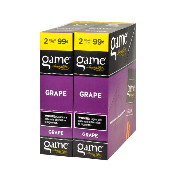 Game Vega Cigarillos Grape Foil 30 Pouches of 2 Display Box