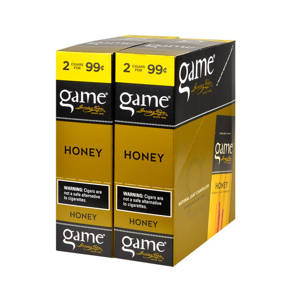 Game Vega Cigarillos Honey Gold 30 Pouches of 2 Bulk Box Display - Garcia y Vega Natural Leaf