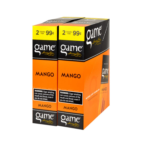 Game Vega Cigarillos Mango Foil 30 Pouches of 2 Display Box - Garcia y Vega