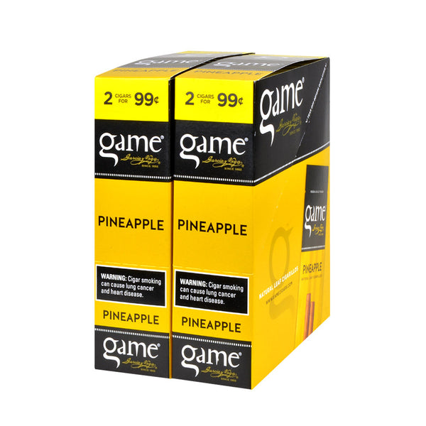 Garcia y Vega Game Pineapple Cigarillos 30 Pouches of 2 Box Display