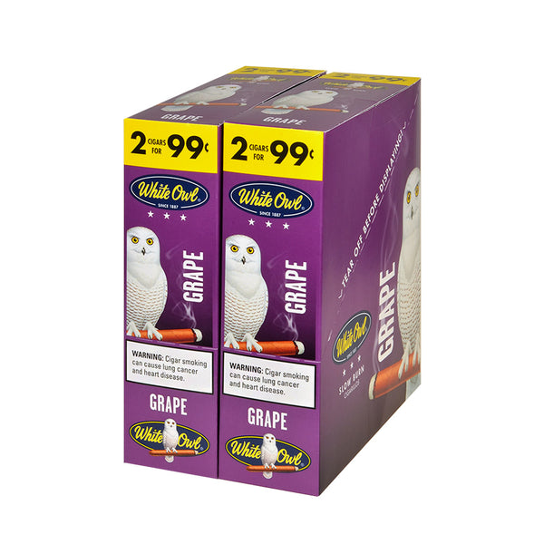 White Owl Grape Cigarillos FoilFresh Resealable 2-Pack Pouch Close-up