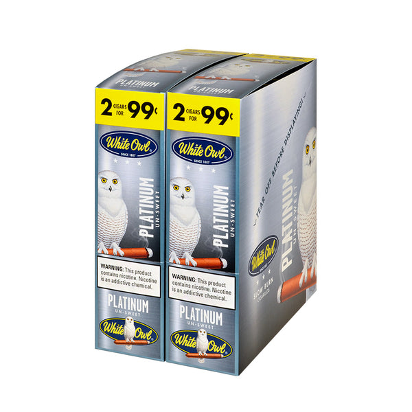 White Owl Platinum Machine Made Cigarillos 60 Count Box