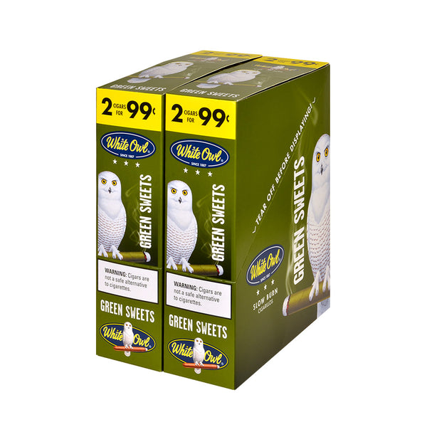 White Owl Green Sweets 2-Pack FoilFresh Pouch Close-up Showing Freshness Seal