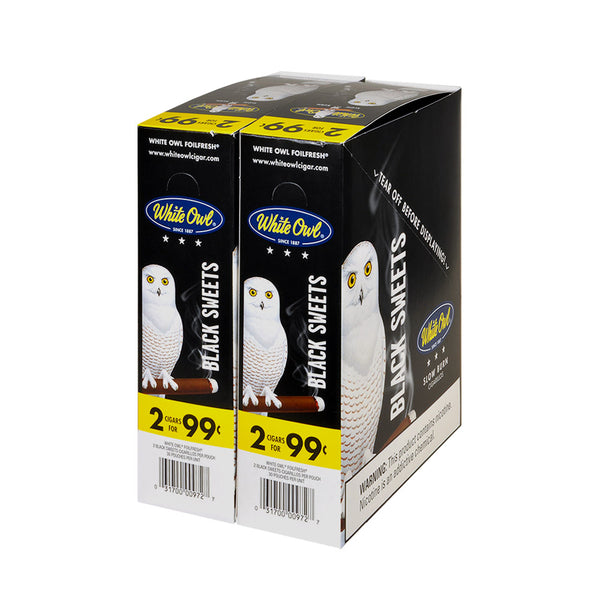 Individual White Owl Black Sweets Cigarillo in Foil Wrapper
