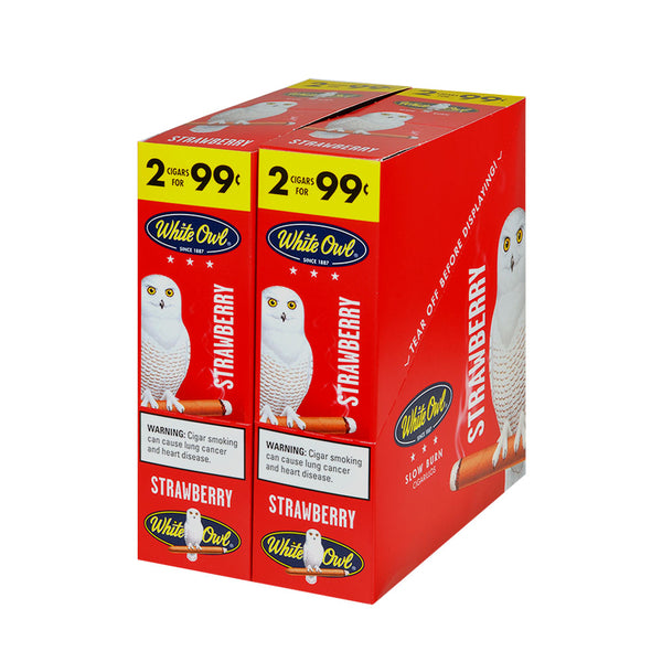 Individual White Owl Strawberry Cigarillo Foil Pouches for Guaranteed Freshness