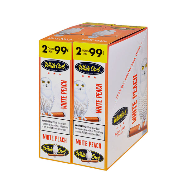 White Owl White Peach Cigarillo Individual Foil Pouch Close-up Detail