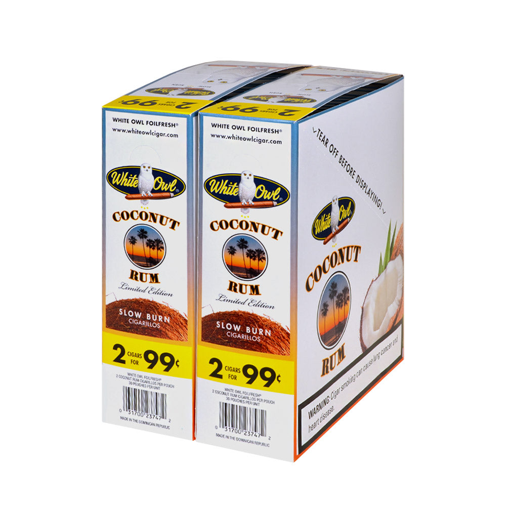 White Owl Coconut Rum Cigarillos 99 cents-alt 1
