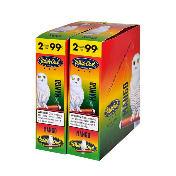 Single White Owl Mango 2-Pack Foil Pouch for Freshness and Flavor