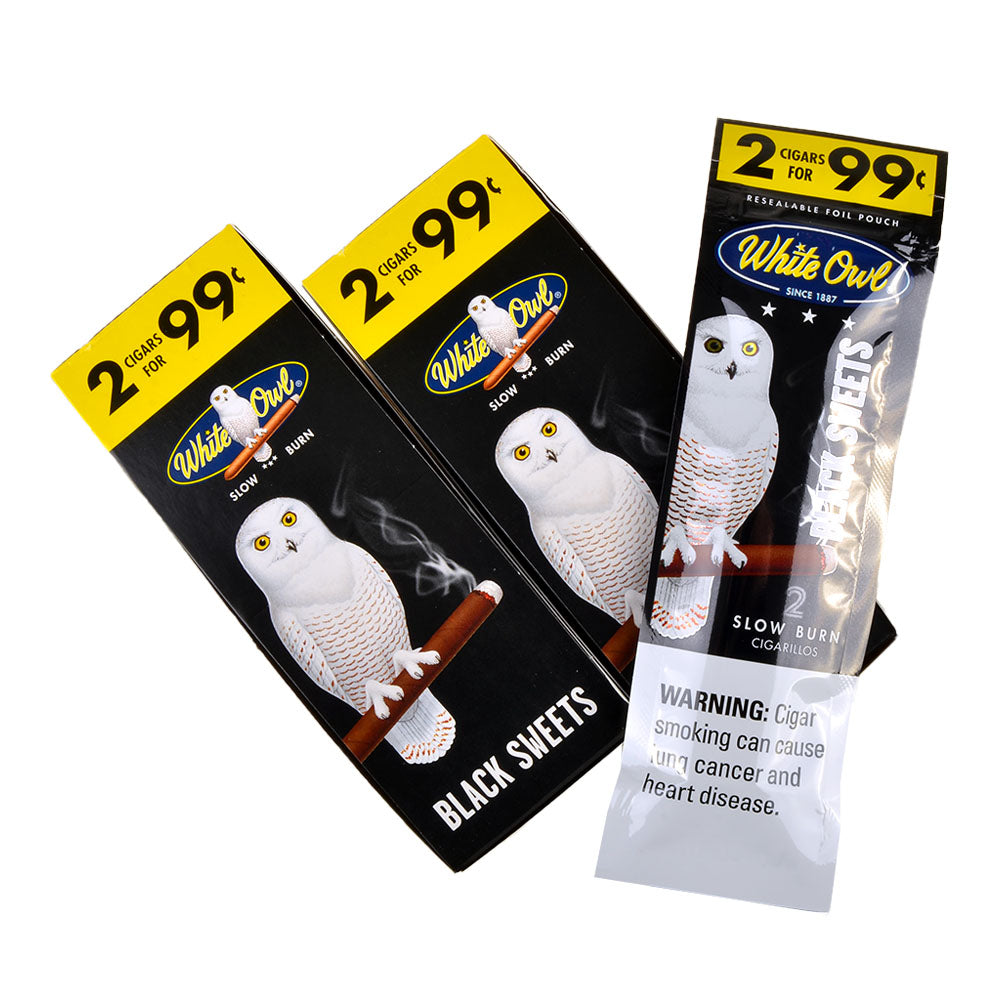 White Owl Black Sweets Cigarillos 99 cents-foil