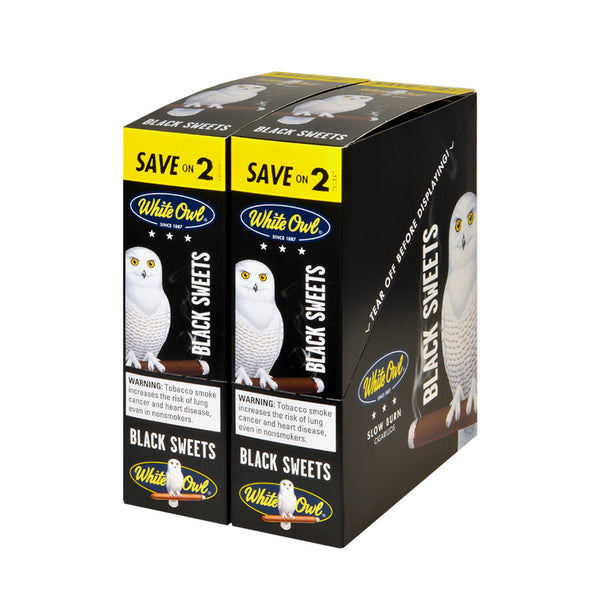 White Owl Black Sweets Bulk Packaging and 30-Pack Box
