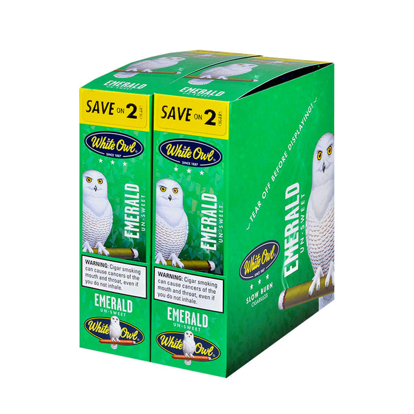 Full 60 Count Case of White Owl Emerald Cigarillos for Bulk Purchase
