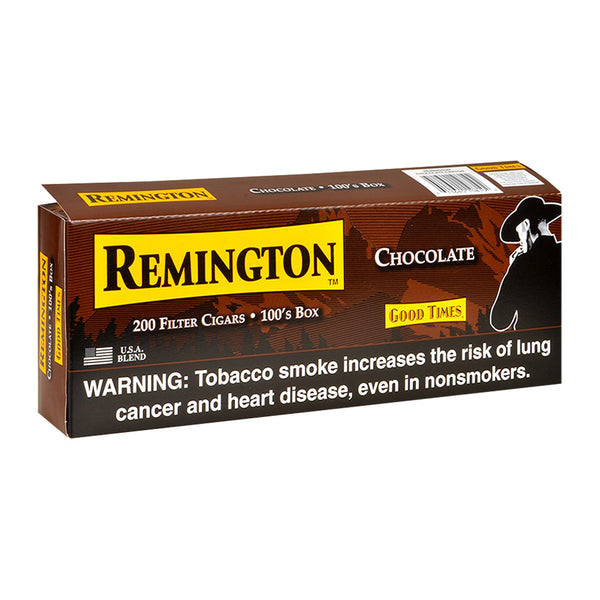 Single Pack of Remington Chocolate Filtered Little Cigars Close-up