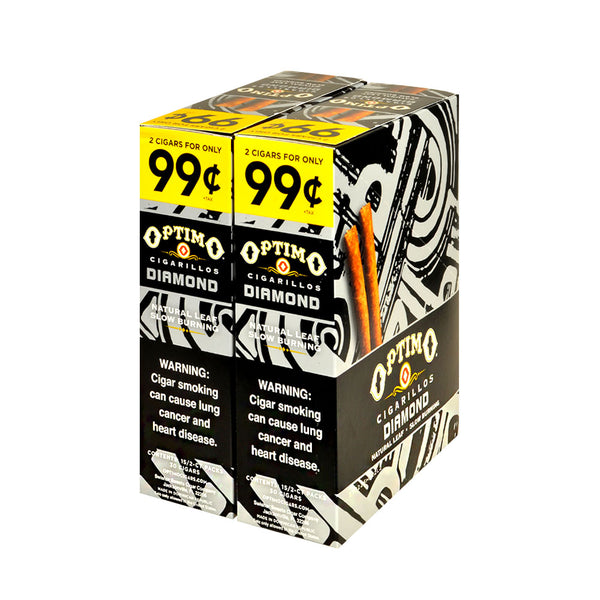 Optimo Cigarillos Diamond 30 Pouches of 2 Bulk Display Box