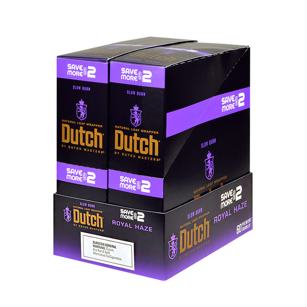 Bulk 30 Count Box of Dutch Masters Royal Haze Natural Leaf Cigarillos
