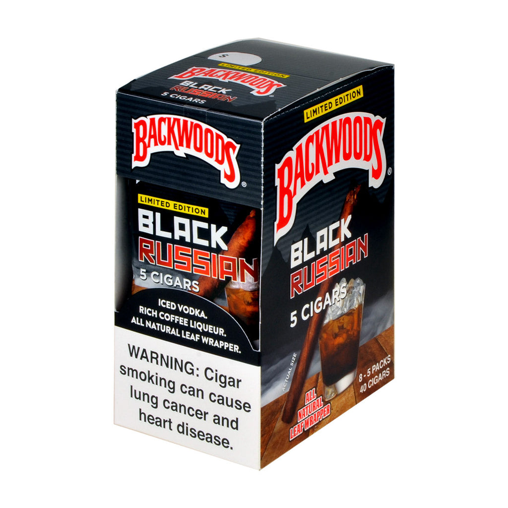 Backwoods Black Russian Cigars 8 Packs of 5