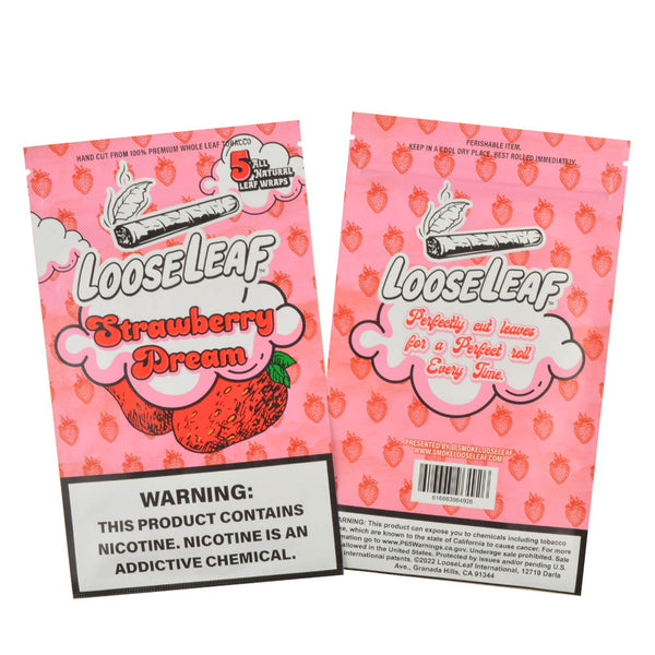 Loose Leaf Natural Whole Leaf 5-Count Pouch Close-up Detail