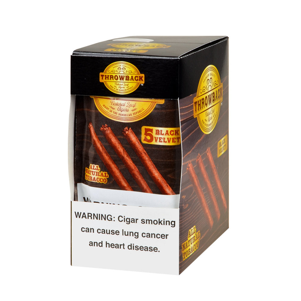 Throwback Cigars Black Velvet, 8 packs of 5 – A2Z Tobacco