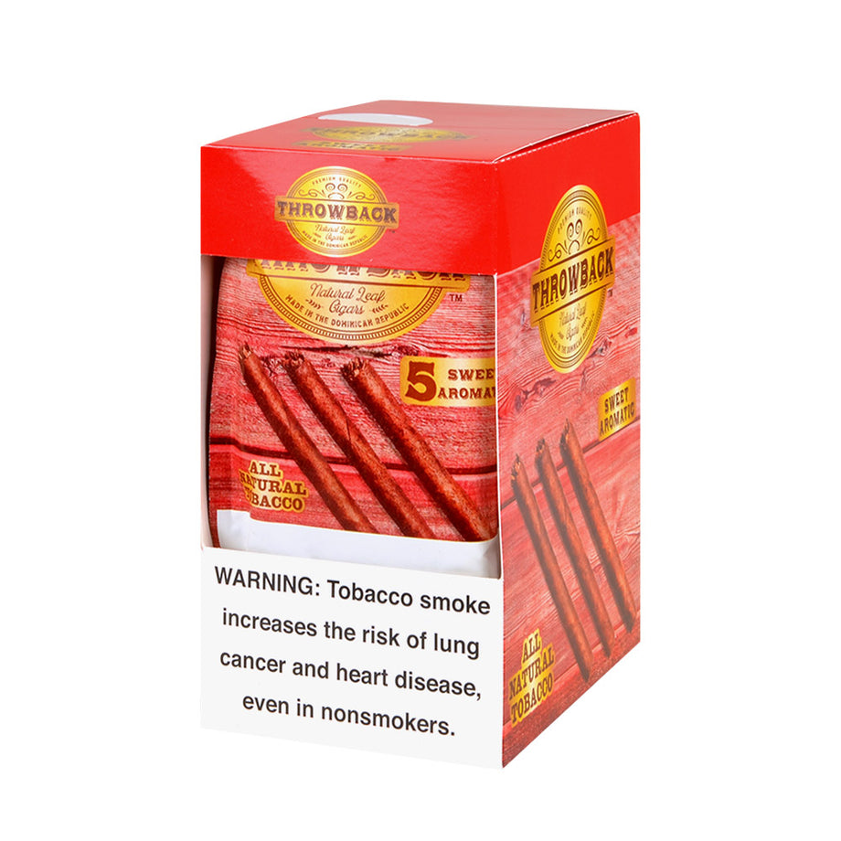 Throwback Cigars Sweet Aromatic, 8 packs of 5 – A2Z Tobacco