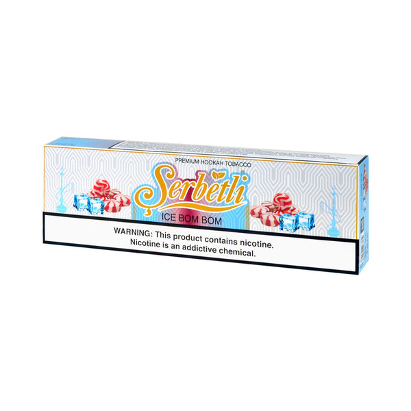 Serbetli Ice Bom Bom Hookah Tobacco 50g 10-Pack Bundle - Turkish Shisha