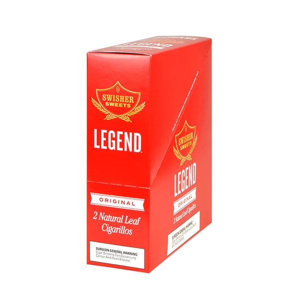 Two Swisher Sweets Legend Irish Cream Natural Leaf Cigarillos showing rustic texture