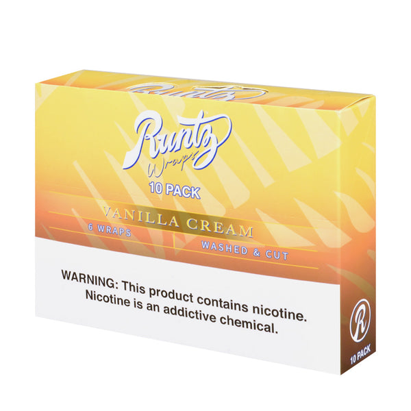 Runtz Wraps All Natural Tobacco Leaf 10-Pack Display Box Bulk Wholesale