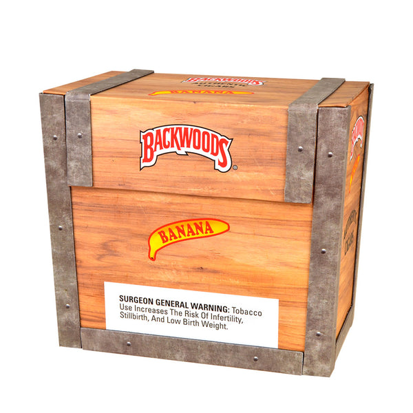 Backwoods Banana Limited Edition Wooden Box Front View Dominican Tobacco