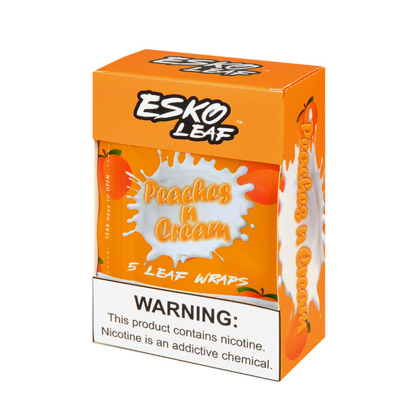 Esko Leaf Wraps Flavor Selection - Ukrainian Cream and Peaches-n-Cream Pouches