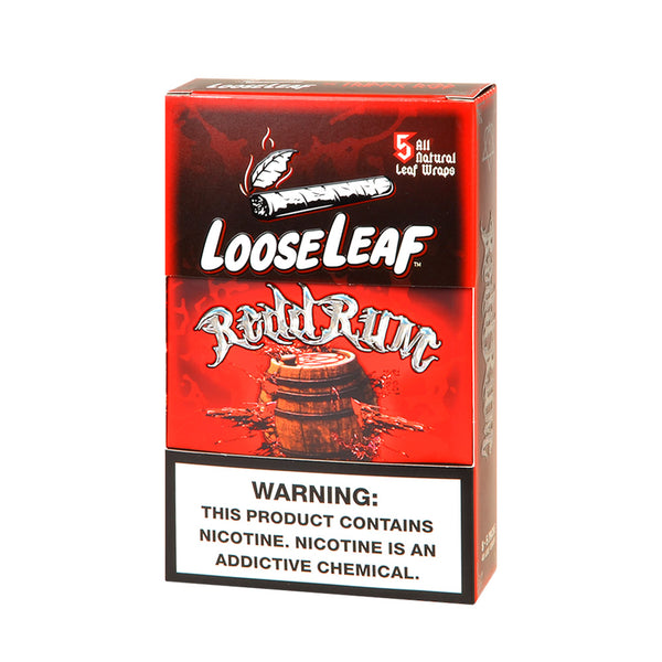 Loose Leaf Strawberry Dream Tobacco Wraps 8 Pack Box