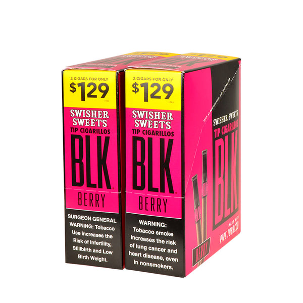 Swisher Sweets BLK Berry Tip Cigarillos Packaging with 99c Price Point