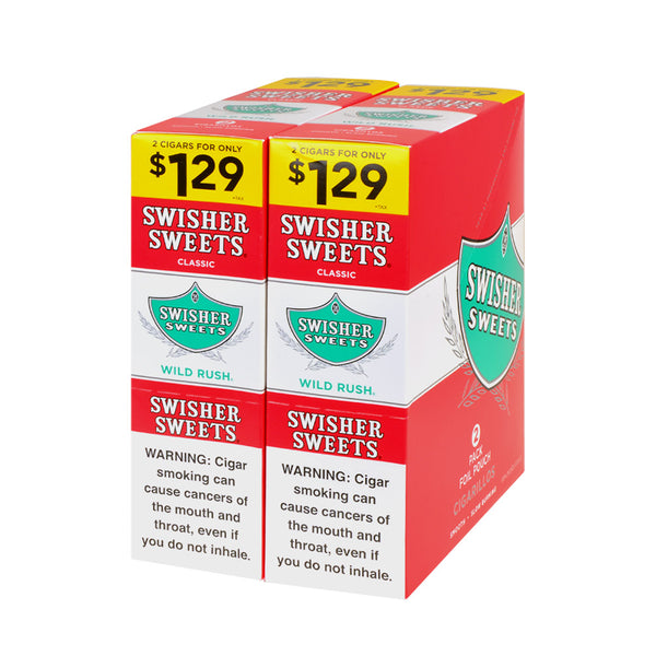 Swisher Sweets Wild Rush Cigarillos with Natural Leaf Wrapper and Filter