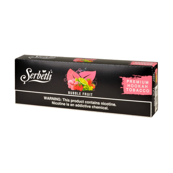 Serbetli Premium Hookah Tobacco Bubble Fruit 250g Jar Packaging
